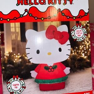 Hello kitty Christmas inflatable, 4.5 ft, lights up.